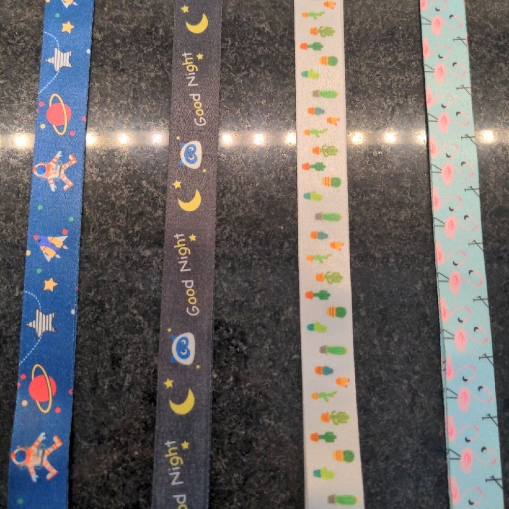 Lot of 4 Lanyards Succulent Flamingo Good Night Space Kids Nurse